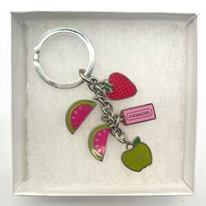 COACH Bag Charm Key Chain, NWOT, Summer Fruit